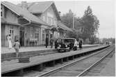 Degerfors station inför elektrifieringen.