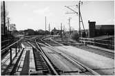 Bangården vid Karlstad Östra station.