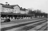 Arvika station inför elektrifieringen.