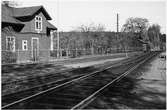 Del av bangården vid Arvika station inför elektrifieringen.