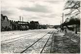 Värtan station inför elektrifieringen.