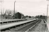 Bangården vid Lottefors station.