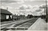 Bangården vid Järvsö station.