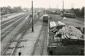 Bangården vid Ljusdal station.