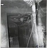 Interiörbild inifrån driftverkstaden Boden efter branden.