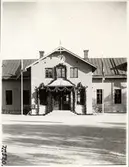 Luleå stationshus, utsmyckning vid kungabesök.