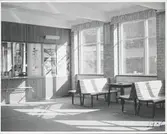 Biljettexpedition och väntsal på Svängsta station.