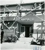 Vara station under ombyggnation.