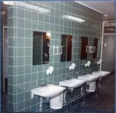 Toaletterna på SJ Huvudverkstad.