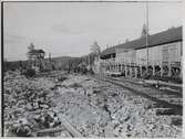Då järnvägen kom till Porjus förråd i augusti 1911.