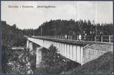 Järnvägsbron över Dalälven vid Duvnäs på linjen mellan Borlänge och Insjöns hamn.