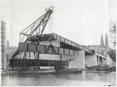 Uppförande av Liljeholmsbron.
