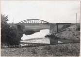 Järnvägsbron över Stångån vid Slattefors på linjen Linköping - Rimforsa, ombyggd 1914.