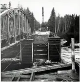 Byte av järnvägsbro på linjen mellan Runemo och Staterna.