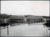 Järnvägsbron över Vanån på linjen mellan Vansbro och Hulån.