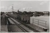 Järnvägsbron i Falkenberg. Byggår 1936.