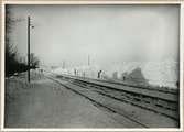 Stävieby Station vintertid.