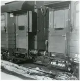 Detaljbild på ingångar till passagerarvagnar.