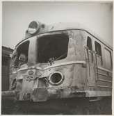 Statens Järnvägar, SJ Xoa5 221 skador efter olycka vid hållplats Arket 1951.