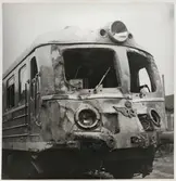 Statens Järnvägar, SJ Xoa5 221 skador efter olycka vid hållplats Arket 1951.