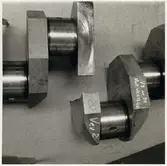 Skador på vevaxel på grund av torsionsutmattning 1958.