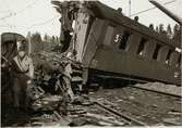 Tågolyckan i närheten av Granbo station. Statens Järnvägar, SJ BCo7 2472.