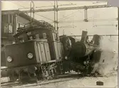Statens Järnvägar, SJ Ub 283, SJ N 1438 olycka på Centralstation omkring 1936.