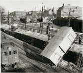 Statens Järnvägar, SJ GSK 26017. Växlingsolycka på Stockholms Södra station mars 1958.