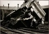 Göteborg - Borås Järnväg, GBJ Ke 12 nedkört i vändskivan i Borås maj 1937.
