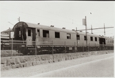 Statens Järnvägar, SJ ACo4 2960 som blev skadad efter bombning i Narvik fotograferad på Stockholm centralstation.