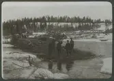 Byggnad av riskista mars-april 1910.