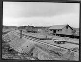 Lästringe station vid 31,590 kilometer. Statsbanan Järna - Norrköping.