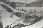 Bankfyllnad mars 1922 vid Gladabäcken, Gladaberg.