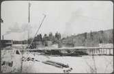 Bro över Maltån. Broplatsen december 1922.