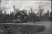 Vy över Stationsstuga vid Gustavsholm.