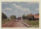 Vy över Timmele Station. Byggnadsår 1906. Arkitekt T J Folcke, Göteborg.