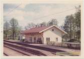 Vy över Sandhems Station. Byggn-år 1862.