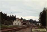 Vy över Månsarps Station.Öppnad 5/10 1898. Namnet ändrades 1/5 1910 till JORDHOLMEN.