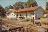 Stationen anlades 1862. Envånings stationsbyggnad i trä. 
Stationshuset senare rivet.