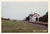 Station byggd 1885. Stationshuset, ombyggt 1908 .