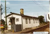 Lundavägen station 1971. Malmö - Tomelilla Järnväg, MöToJ. Stationen öppnades 1915. Banan elektrifierades 1933.