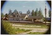 Ekträsk station. Stationshus av Byskemodellen, byggår 1893.