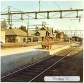 Stationen kallad BODEN CENTRAL 1926-05-15 - 1981-05-31.
S&NJ, Sverige & Norge Järnväg