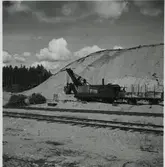 Banbyggnad Inlandsbanan.
Vaimats grusgrop.