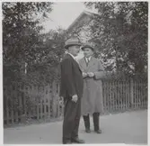 Statsrådet kommunikationsmininster Henning Leo samt kommunalfullmäktiges ordförande i Malung T.O. Halvarsson.