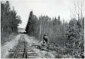 Ingångsväxel vid Lindfors station.