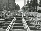 Järnvägsbygget vid Karlshamn.