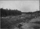 Vy över Västerdalälven vid kilometer 57 på linjen mellan Mockfjärd och Osängsholn.