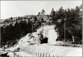 Saltsjöbanan Tunneln vid Alphyddan cirka 1893.