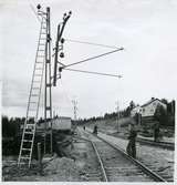 Utliggarmontage vid Kusfors.